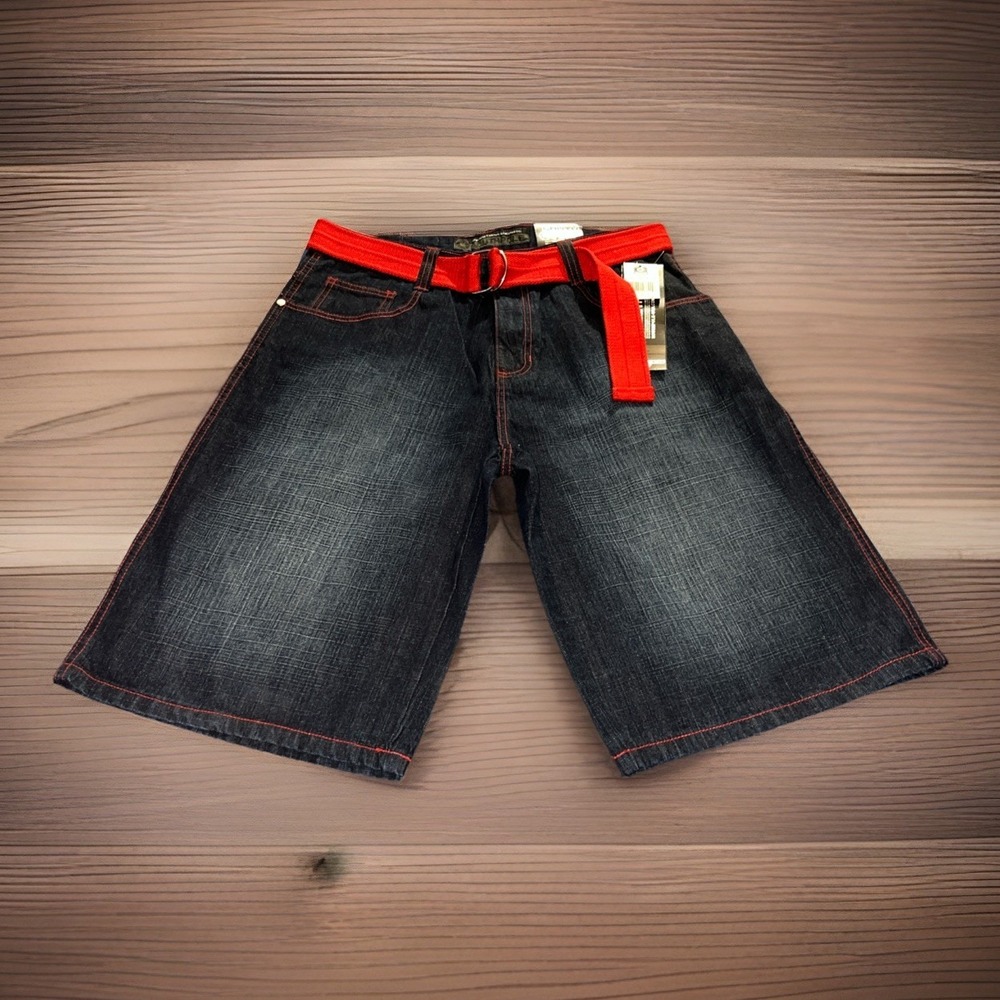 NWT Southpole Men's Denim Shorts Size 36 Dark Authentic Collection Deadstock 11'